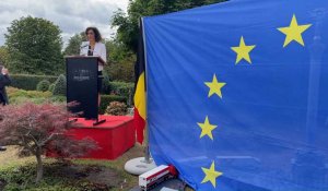Inauguration de la colonne de l'indépendance de Kyiv à Mini-Europe