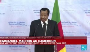 REPLAY - Le président camerounais Paul Biya accueille son homologue français Emmanuel Macron