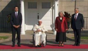 Québec: le pape François rencontre la gouverneure générale du Canada et Trudeau