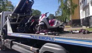 Dans le cadre de la lutte contre les rodéos, la police saisit des scooters à Amiens