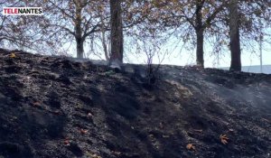 Incendie prairie de Mauves : les habitants logés dans un gymnase