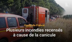 Incendies en série : les zones touchées dans les Hauts-de-France 