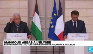 Mahmoud Abbas à Paris : le président palestinien s'est entretenu avec Emmanuel Macron