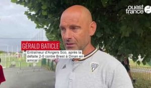 VIDÉO - football. Gérald Baticle (Angers Sco) après Brest : « Un match riche d’enseignements »