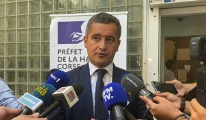 Corse: "beaucoup plus d'enquêteurs, officiers de police judiciaire" à la rentrée (Darmanin)