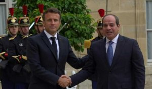 Emmanuel Macron reçoit le président égyptien Abdel Fattah Al-Sissi
