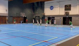 Futsal (UB): nouvelle action du match amical en interne des deux équipes du Celtic FD Visé