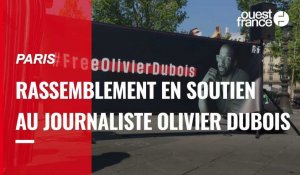 VIDÉO. Paris : rassemblement en soutien au journaliste Olivier Dubois, otage au Mali