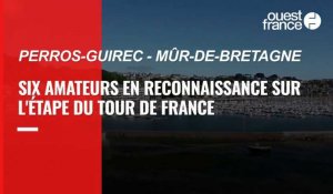 VIDÉO. Côtes-d’Armor. Suivis par un drone et une caméra, six amateurs ont reconnu le parcours de l’étape 2 du Tour de France