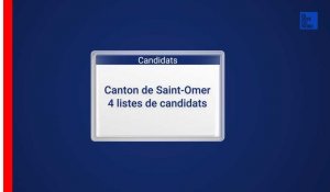 Elections départementales : les candidats du canton de Saint-Omer