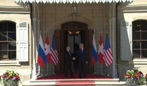 Genève: Vladimir Poutine arrive à la Villa La Grande pour le sommet avec Biden