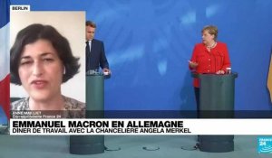 Emmanuel Macron en Allemagne : diner de travail avec la chancelière Angela Merkel