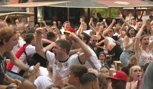 Euro-2020: les supporters allemands célèbrent les buts contre le Portugal