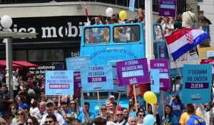 Des milliers de manifestants contre l'avortement en Croatie