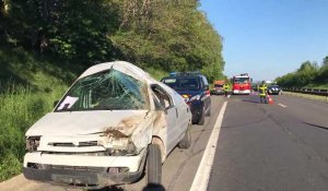 Une collision sur l’A34 à Donchery