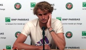 Roland-Garros 2021 - Alexander Zverev : " I don't know if we're misunderstood or not but a lot of things are taken out of context from us because people need to sell a story"