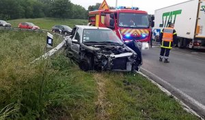 Un violent accident entre une voiture et un poids lourd à Sainte-Catherine, près d'Arras