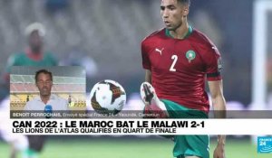 CAN-2022 : Le Maroc bat le Malawi (2-1), les Lions de l'Atlas en quarts de finale