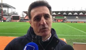 VIDÉO. FC Lorient - RC Lens : la réaction de Christophe Pelissier, entraîneur des Merlus