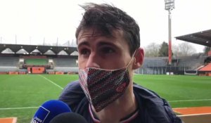 VIDÉO. FC Lorient - RC Lens : la réaction de Vincent Le Goff, défenseur des Merlus