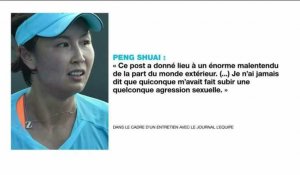 Peng Shuai sort du silence, la star chinoise du tennis évoque "un énorme malentendu"