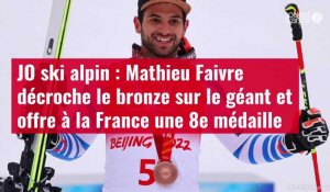 VIDÉO. Mathieu Faivre décroche le bronze sur le géant et offre à la France une 8e médaille