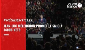 VIDÉO. Présidentielle. Jean-Luc Mélenchon promet la retraite à 60 ans et le smic à 1400€