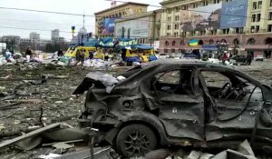 Bombardement russe de Kharkiv: images des dégâts