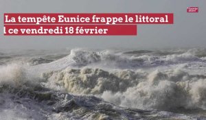 La tempête Eunice frappe le littoral picard vendredi 18 février