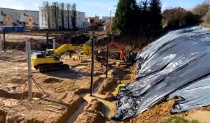 La réparation du glissement de terrain dans le quartier du Theux a commencé à Charleville-Mézières