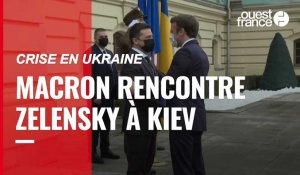 VIDÉO. À Kiev, Macron se dit « déterminé à continuer ses efforts de médiation entre la Russie et l’Ukraine »