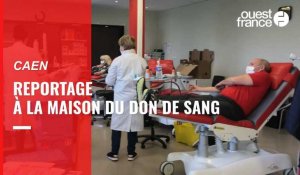 VIDÉO. Reportage à la Maison du don de sang à Caen 