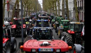 Les agriculteurs en colère : plus de 500 tracteurs dans les rues de Lille