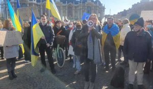 À Lille, une mobilisation en faveur de l'Ukraine