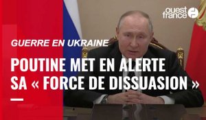 VIDÉO. Guerre en Ukraine : Vladimir Poutine annonce mettre en alerte la « force de dissuasion » de l’armée russe