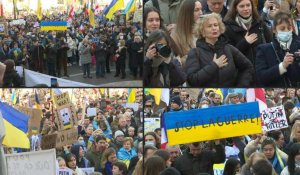 Paris: nouvelle manifestation en soutien au peuple ukrainien
