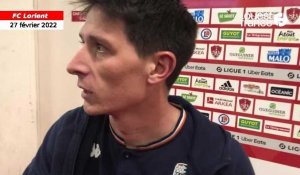 Vidéo. La réaction de Laurent Abergel après la victoire du FC Lorient à Brest (0-1)