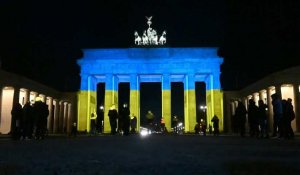 Les monuments du monde illuminés en soutien à l'Ukraine