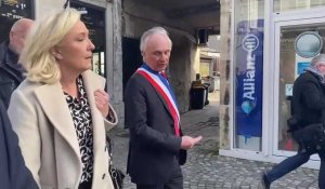 Marine Le Pen à Villers-Cotterêts