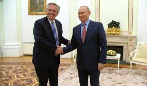 Le président russe Poutine rencontre son homologue argentin Fernandez
