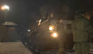 Moscou publie des images de systèmes de défense S-400 arrivant au Bélarus