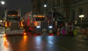 Canada: les camionneurs d'Ottawa poursuivent leur blocage de nuit
