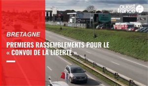 VIDÉO. Les premiers rassemblements du « convoi de la liberté » en Bretagne ce jeudi