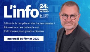 Le JT des Hauts-de-France du mercredi 16 février 2022