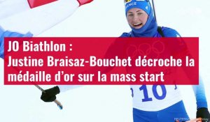 VIDÉO. JO Biathlon : Justine Braisaz-Bouchet décroche la médaille d’or sur la mass start