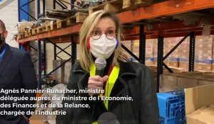 Visite européenne du site industriel TT Plast à Lens, en compagnie d'Agnès Pannier-Runacher, ministre déléguée chargée de l’Industrie