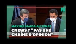 "Cnews n'est pas une chaîne d'opinion", le dirigeant de Canal + Maxime Saada se se défend au Sénat