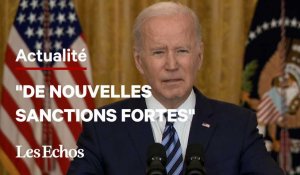 Joe Biden annonce des sanctions : "Poutine sera un paria sur la scène internationale"