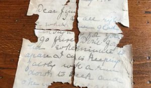 Lapugnoy : Aline a trouvé une lettre de 1916 en faisant des travaux dans sa maison