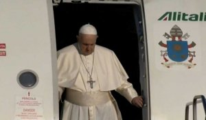 Le pape arrive à Budapest